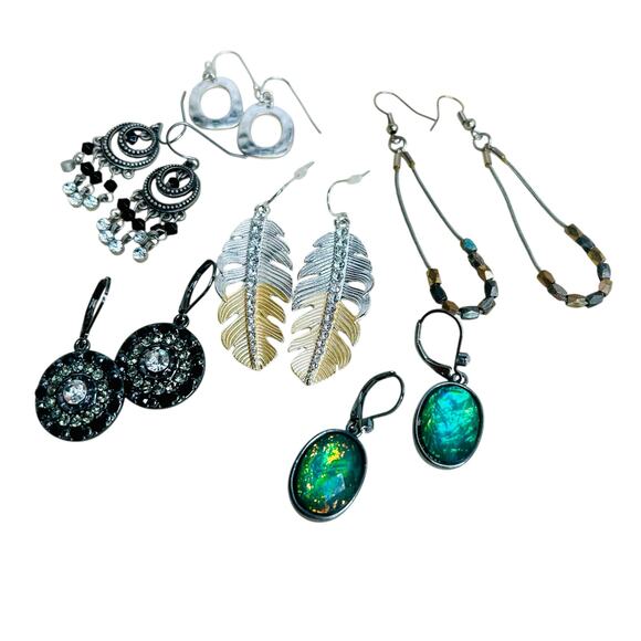 Boho Glam Pierced Earrings Lot - Picture 3 of 3